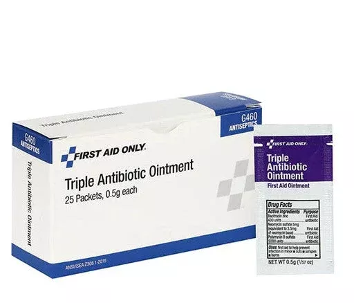 0.5 G Triple Antibiotic Ointment – 25 Per Box