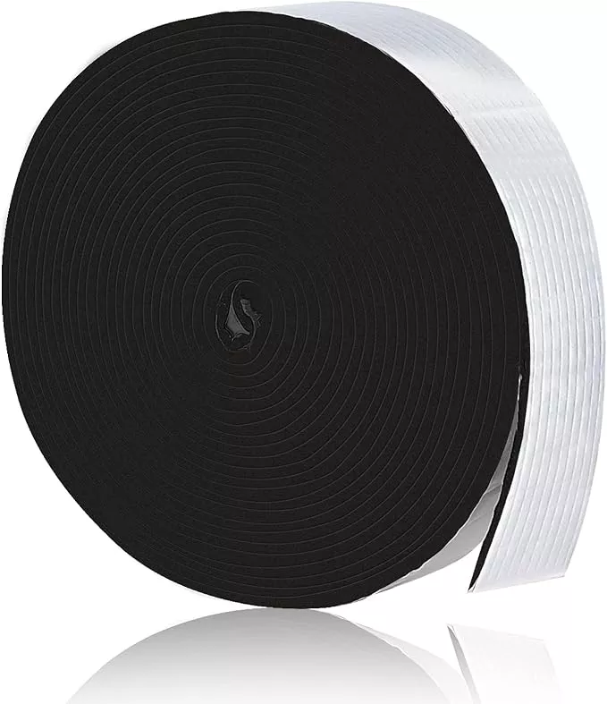 2in x 40FT Pipe Insulation Foam Tape,Self Adhesive Pipes Wrap Insulation Tape with Aluminum Foil,Waterproof Water Pipes Wrap Insulation Tape for Winter Cold Hot Water Pipes