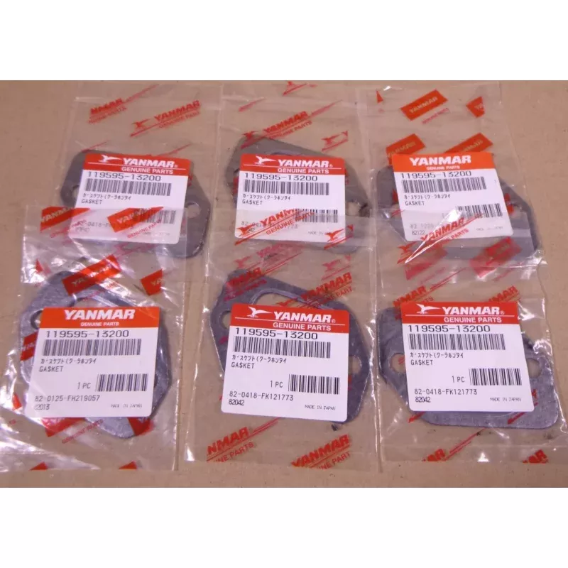 (6 PACK) Yanmar 119595-13200 Gasket OEM Genuine