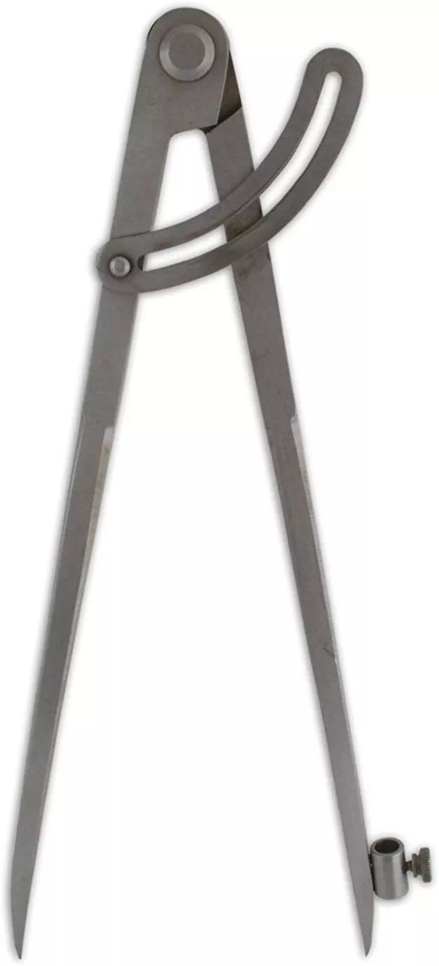 6" Wing Compass Divider Caliper With Pencil Holder Metal Marking Circles Machinist Wood