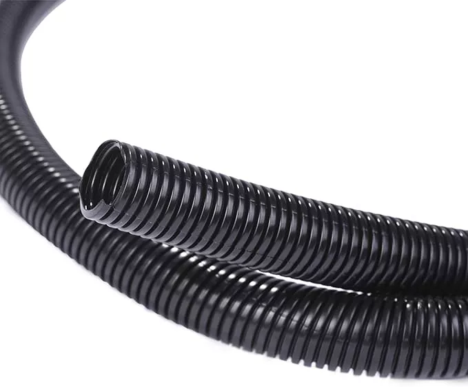 Alex Tech 50ft - 1/4 inch Split Wire Loom Tubing - Black