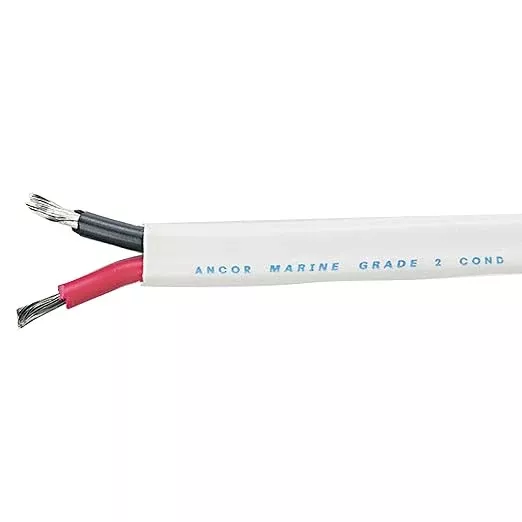 ANCOR MARINE GRADE 121350 Duplex Cable, 12/2 AWG (2 x 3mm2), Flat - 500ft