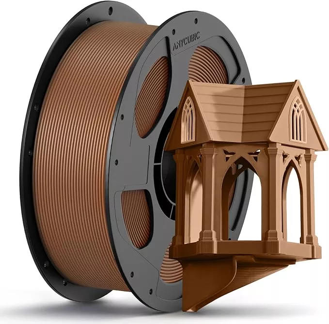ANYCUBIC PETG Filament 1.75mm, 3D Printer Filament, Dimensional Accuracy +/- 0.02mm, Exceptional Toughness, Print with Most FDM 3D Printers, 1KG Reusable Spool, Pink