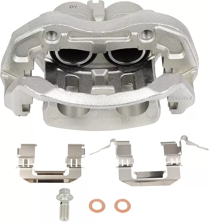cciyu Front Left Brake Caliper Assembly w/Bracket 19B2870 2003 2004 For Infiniti For M45,2002 2003 2004 2005 2006 For Infiniti For Q45