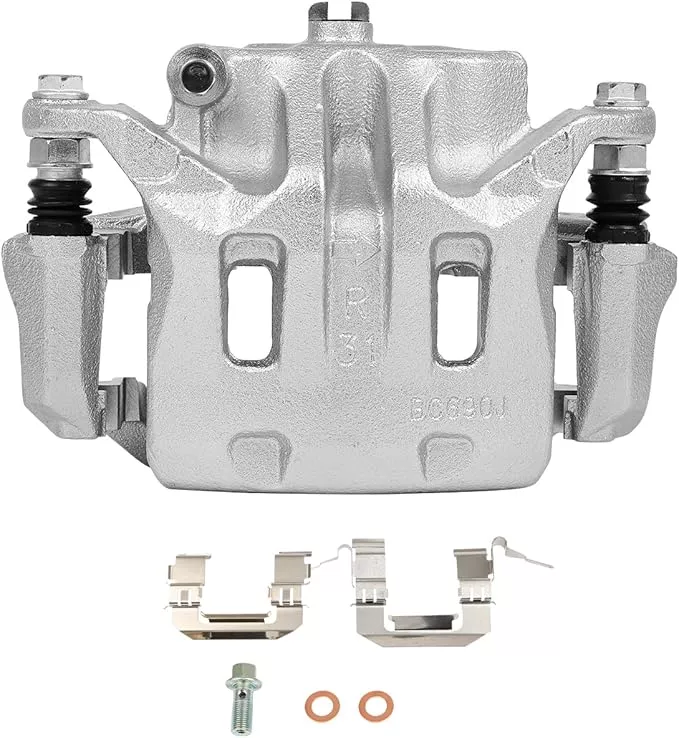 cciyu Front Right Brake Caliper Assembly w/Bracket 19B2871 2003 2004 For Infiniti For M45,2002 2003 2004 2005 2006 For Infiniti For Q45