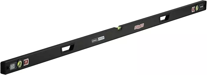 CHANNELLOCK 78-Inch, Professional-Grade Magnetic Aluminum Box Level with Solid Block Acrylic Vials, 5200-0078M