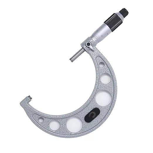Clockwise Tools MMTR-04 Premium Outside Micrometer with Carbide Tip 3-4" Measuring Range 0.0001" Graduation Precision Machinist Tool