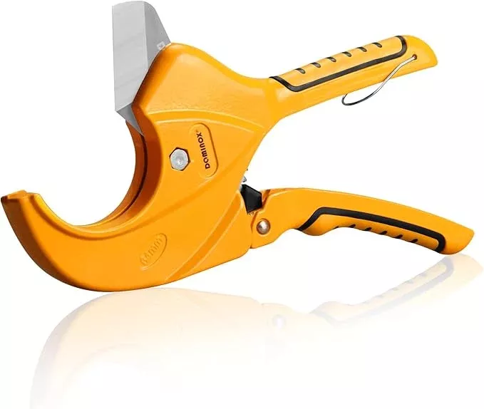 DOMINOX PVC Pipe Cutter, Cuts up to 2-1/2", Professional Cutting PEX, PVC, and PPR Pipe, Etc, Stainless Steel Blade and Aluminum Alloy Body, One-hand Rapid Cutting Tool for the Pipe