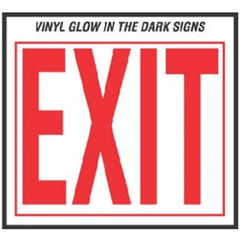 “Exit” Sign Vinyl 10 x 12-In.