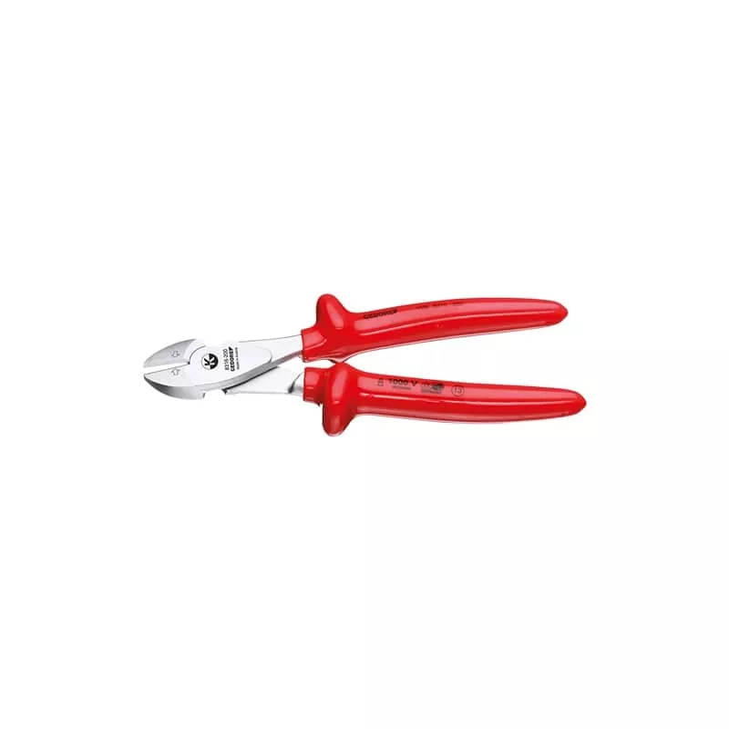 Gedore 1429590 VDE Power side cutter with VDE dipped insulation 180 mm