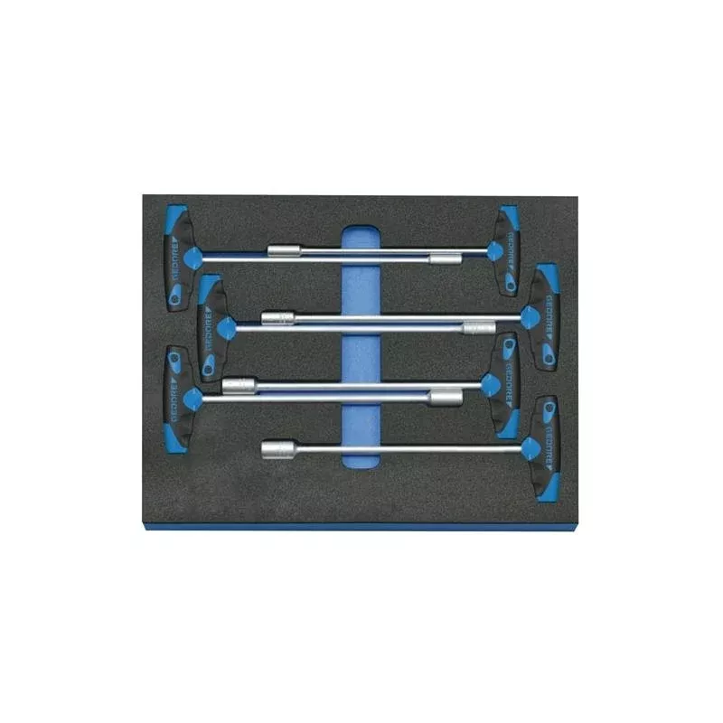 Gedore 2016532 Nut Driver Set In 2/4 CT Tool Module, 7 Pcs