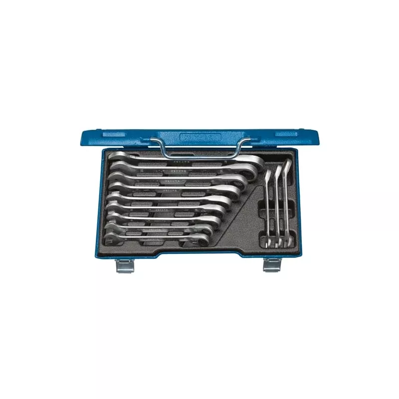 Gedore 2297418 Combination Ratchet Spanner Set, Reversible 12 pcs 8-19 mm
