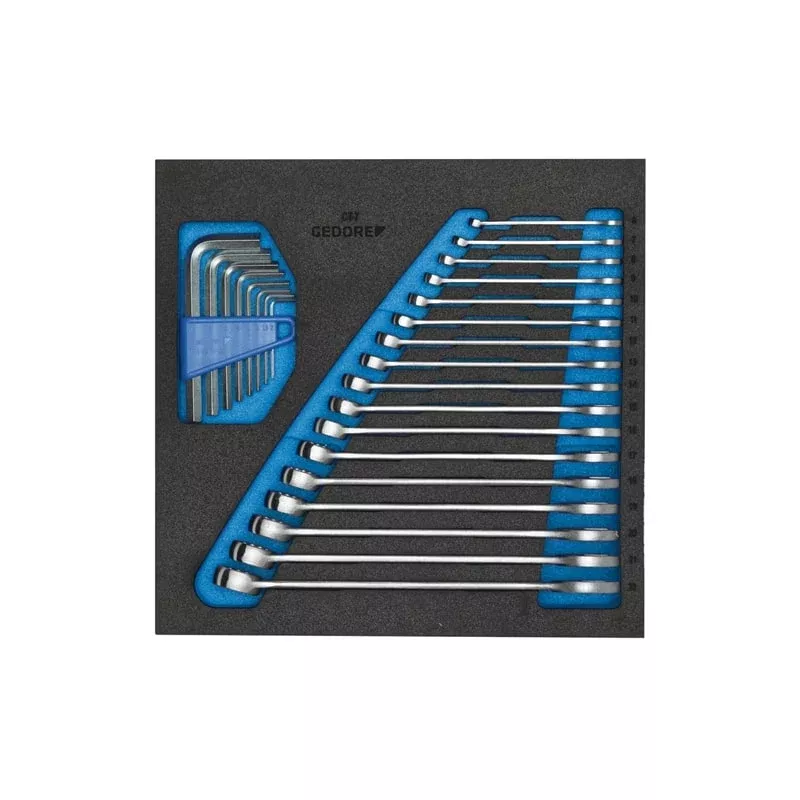 Gedore 2308878 Combination Spanner Set In 2/3 Check-Tool module