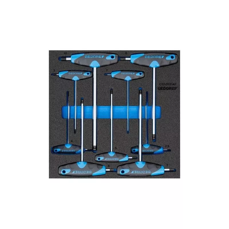 Gedore 2309009 Hexagon socket key set in s/3 Check-Tool module