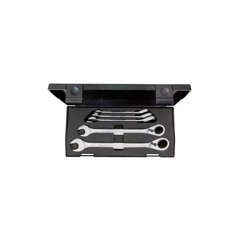 Gedore 2327651 Combination ratchet spanner set, reversible 5 pcs 8-19 mm