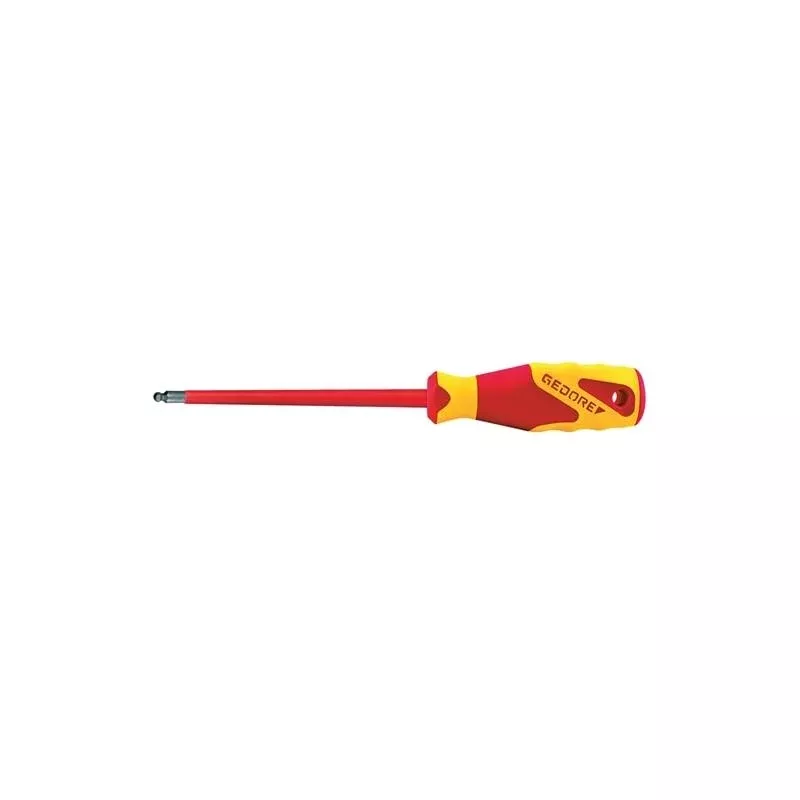 Gedore 2824485 VDE Screwdriver, Ball End, 2.5 mm