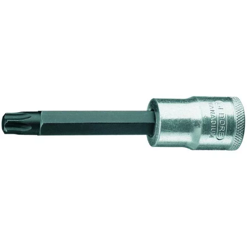 Gedore 6155870 Screwdriver Bit Socket 1/2", Long TORX T45