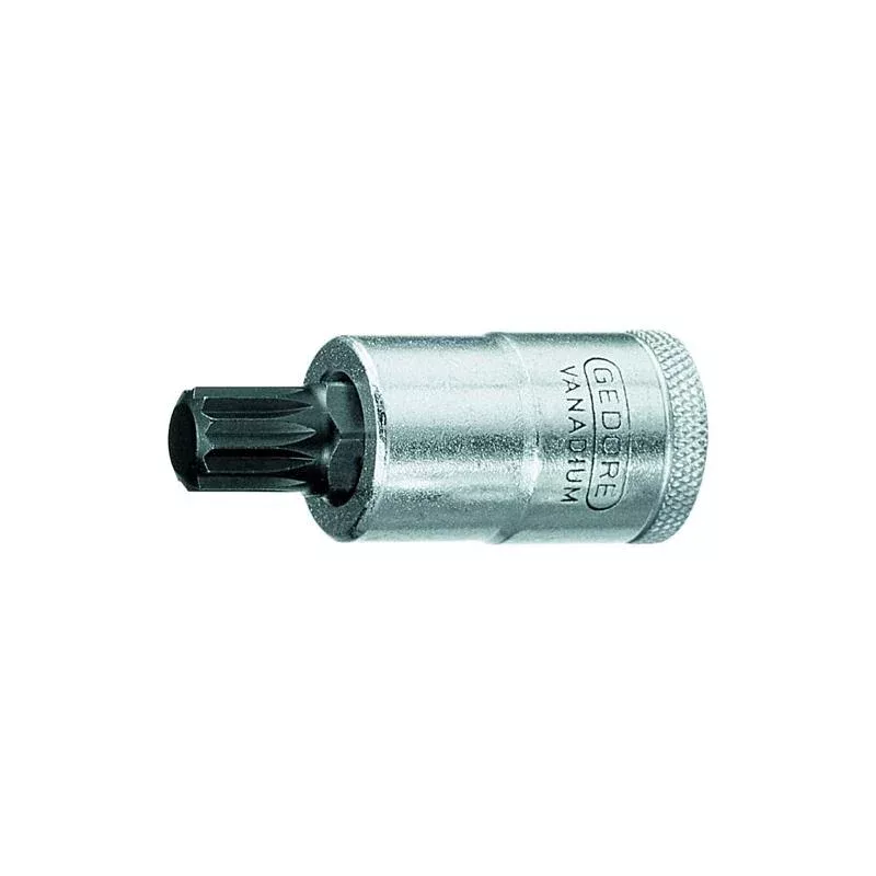 Gedore 6159430 Screwdriver Bit Socket 1/2 Inch Drive, XZN M10