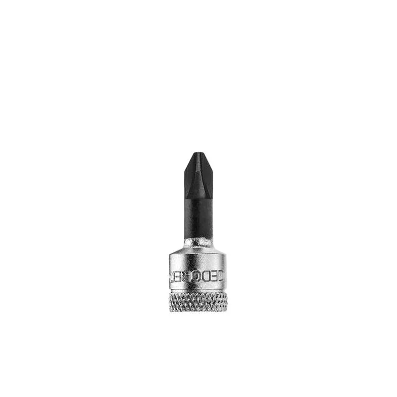 Gedore 6174740 Phillips Screwdriver Bit Socket 1/4" Drive PH 3