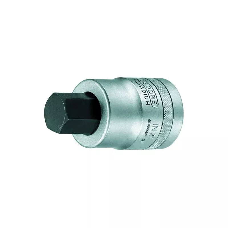Gedore 6181280 Screwdriver Bit Socket 1 Inch Drive,19 mm