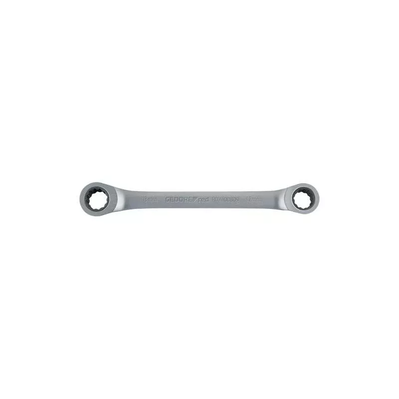 Gedore R07401213 Dbl.ring ratchet span.strght Size12x13mm