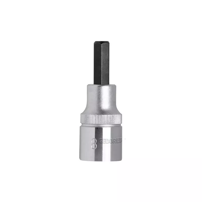 Gedore R62550810 Screwdr.bit socket 1/2 Size 8mm L.55 mm