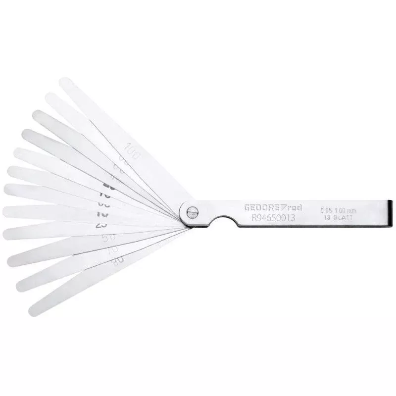 Gedore R94650013 Feeler Gauge Set 5-100/100 13pcs