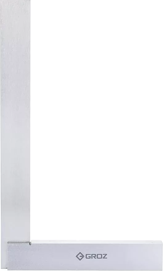 Groz 12-inch Steel Square | General Purpose | 96 Micron Squareness (01107)
