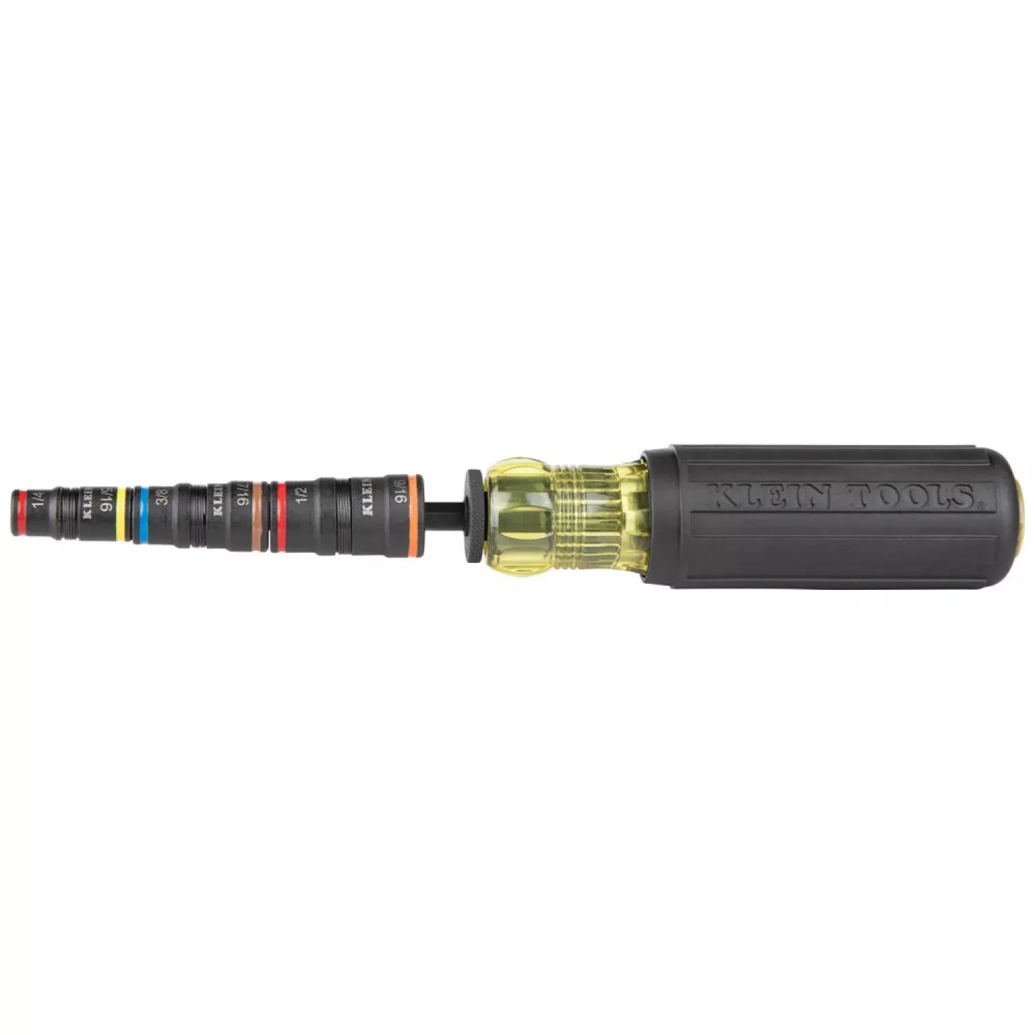 Klein Tools 32910 7-in-1 Impact Rated Flip Socket Set with Handle