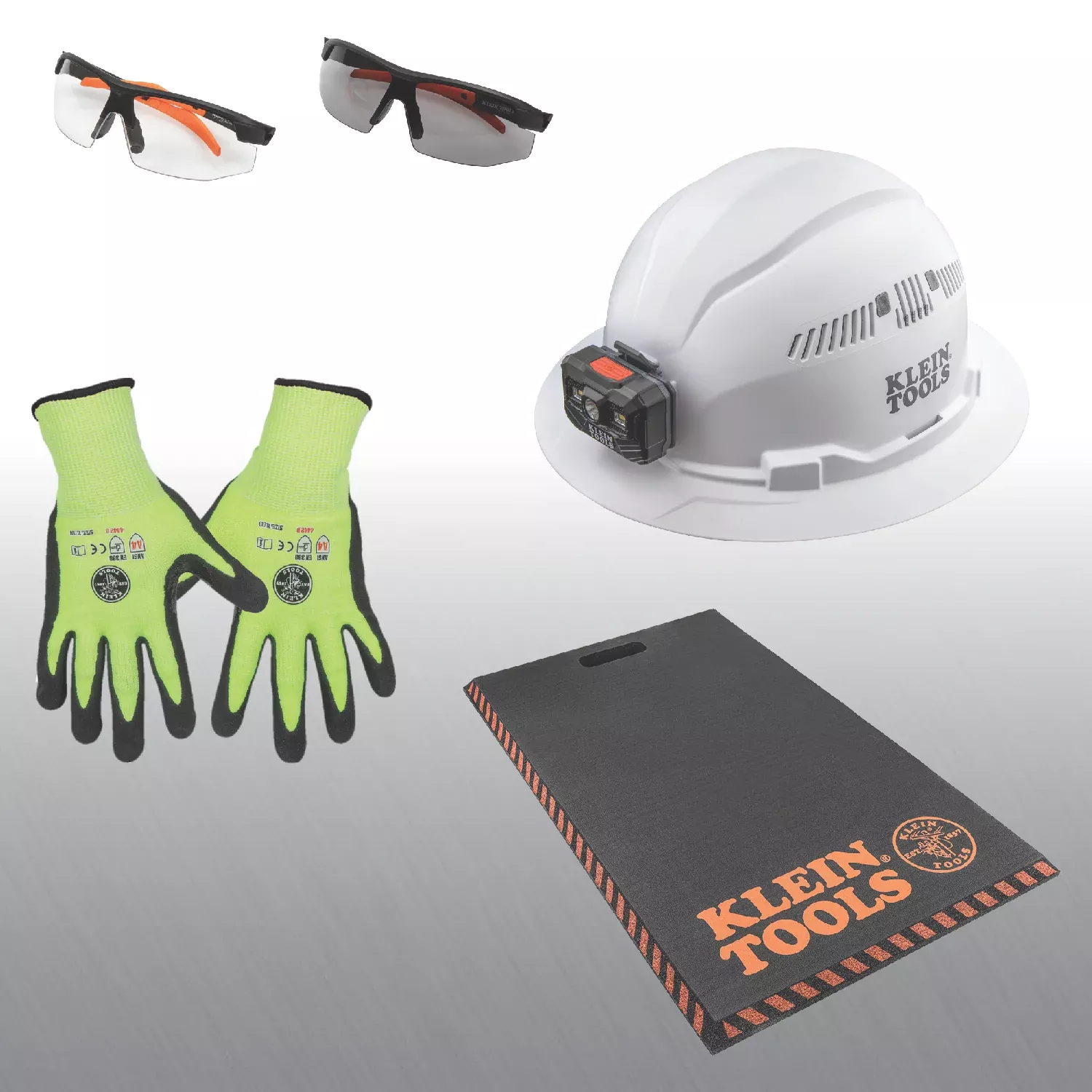 Klein Tools HVAC-Mechanical Safety Bundle with Kneeling Pad