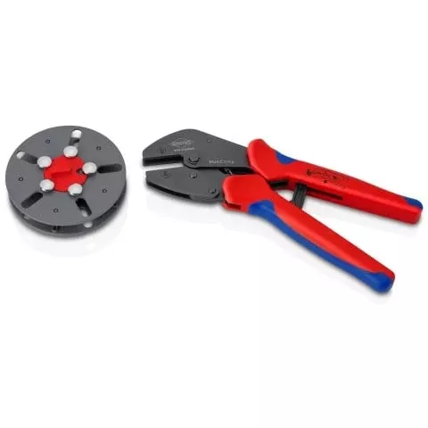 Knipex 9-1/4-in. MultiCrimp Crimping Pliers, Empty Magazine (97 33 LE)