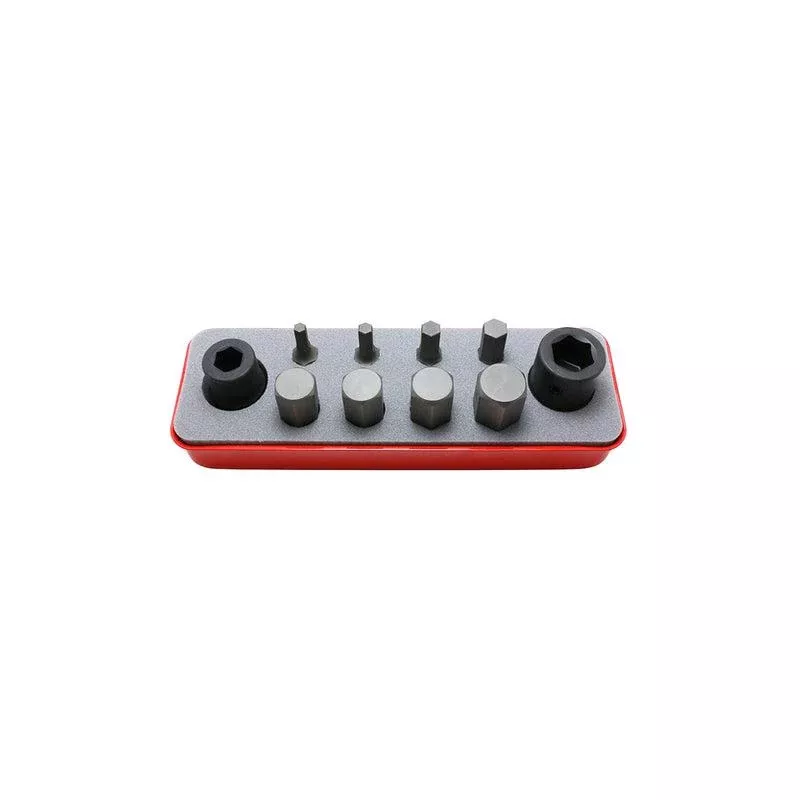 Ko-Ken 14209M Bit + Bit Holder Set 5-19mm Hex 10 pieces 1/2 Sq. Drive