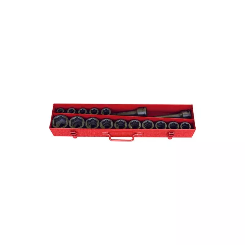 Ko-Ken 16245M Socket Set 19-50mm 6 Point 17 pieces 3/4 Sq. Drive