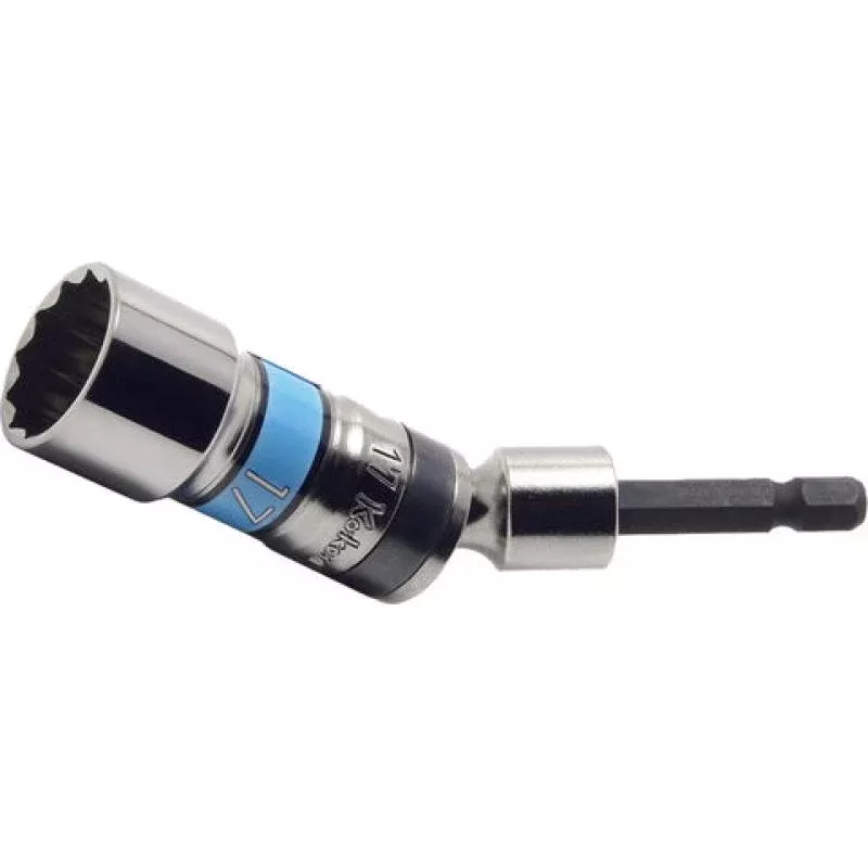 Ko-Ken BD011SE-17 1/4 Hex Dr. Universal Long Socket 17mm 12 point Length 100mm