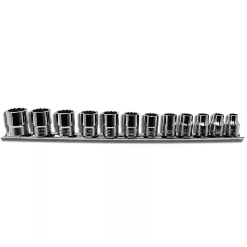 Ko-Ken RS3405M/12 3/8 Sq. Dr. Socket set 8-19mm 12 point 12 pieces