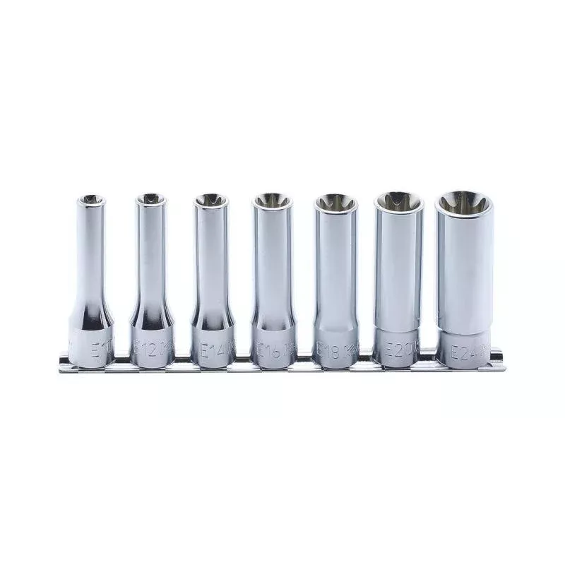 Ko-ken RS4325/7 TORX 1/2"Sq. Drive Socket set 7 Pcs E10-E24 200 mm