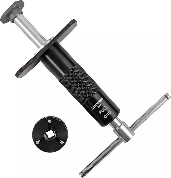 OEMTOOLS 35058 Brake Caliper Piston Rewind Tool, Spring Loaded Brake Caliper Wind Back Tool, Universal Rear Piston Brake Caliper Retractor Tool , Black