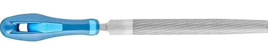 Pferd 8" Half-Round Hand File with Handle, American Pattern, Double Cut, Medium, 3/4" Width, 7/32" Thickness - Part 11024P