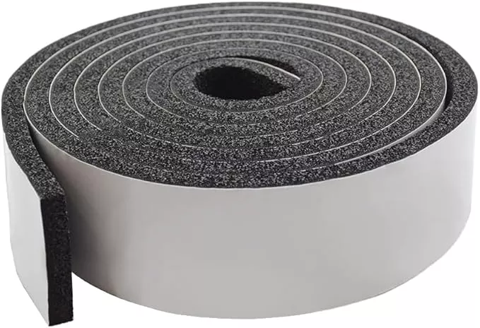 Pipe Insulation Foam Tape Self Adhesive Outdoor Weather Resistant Water Pipe Wrap, Sponge Strip for Water Pipes, Pipe Wrap Insulation (1/2 Inch Thick x 3 Inch Wide x 13 Feet Long)