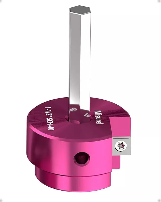 Pipe Reamer with 1-½-Inch Head Aluminum Fitting Saver, Socket Saver For SCH40, ABS Pipe, Water Lines