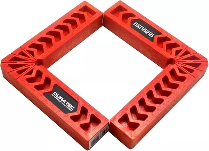 Positioning Squares, Woodworking Tool, Clamping 90 Degree Angles for Picture Frames, Boxes, Cabinets or Drawers (Set of 4) 6-Inch