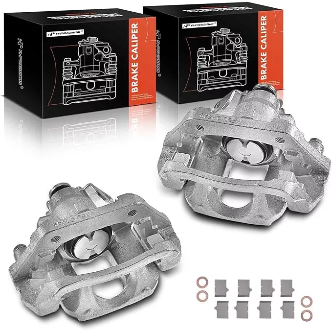 A-Premium Disc Brake Caliper Assembly with Bracket Compatible with Select Ford and Lincoln Models - Explorer 2011-2019, Flex/MKT 2010-2014, Taurus 2013-2019 - Rear Right Passenger Side