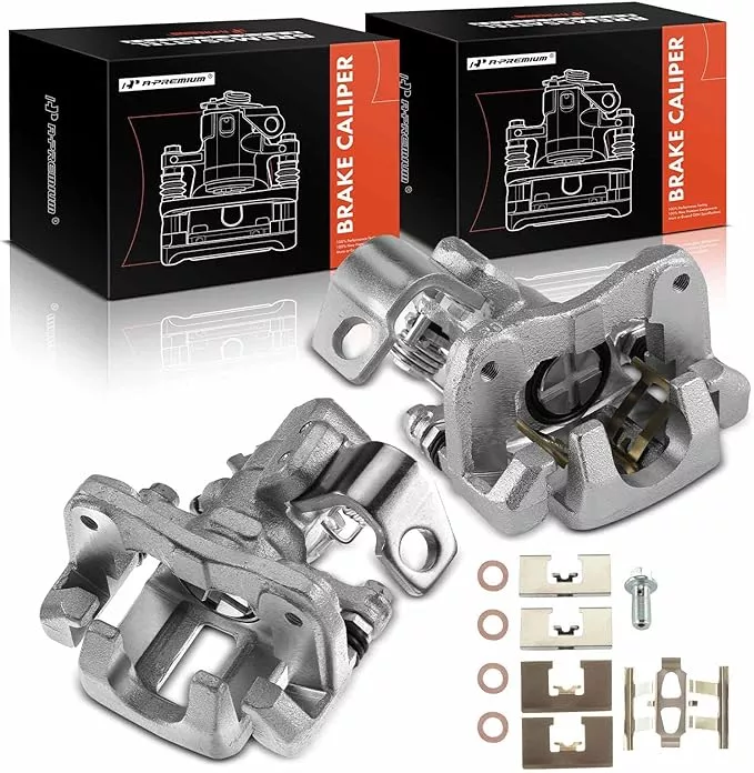 A-Premium Disc Brake Caliper Assembly with Bracket Compatible with Select Honda and Acura Models - Accord 2008-2012, TSX 2009-2014 - Rear Left Driver Side