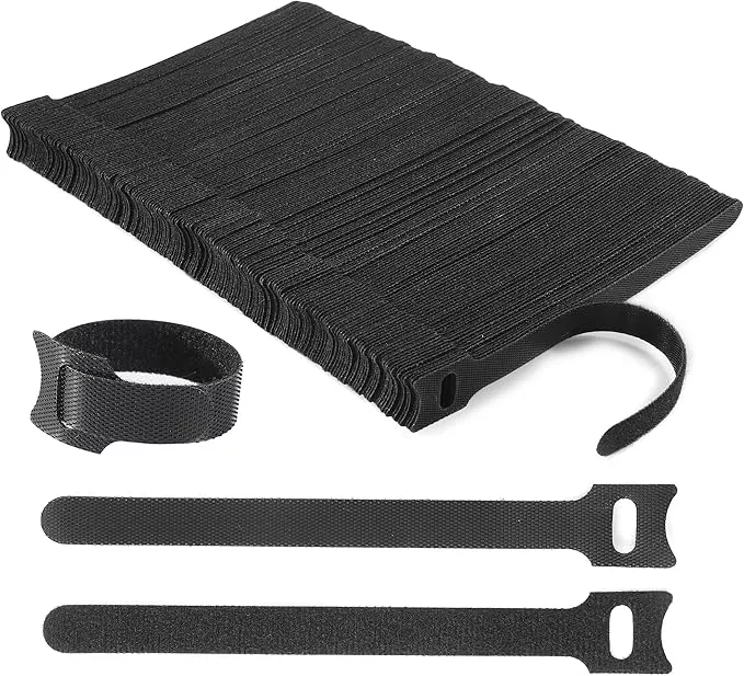 Reusable Cable Ties, 210 PCS 8 Inches Adjustable Cord Straps Wire Organizer Cord Wrap and Hook Loop Cable Management