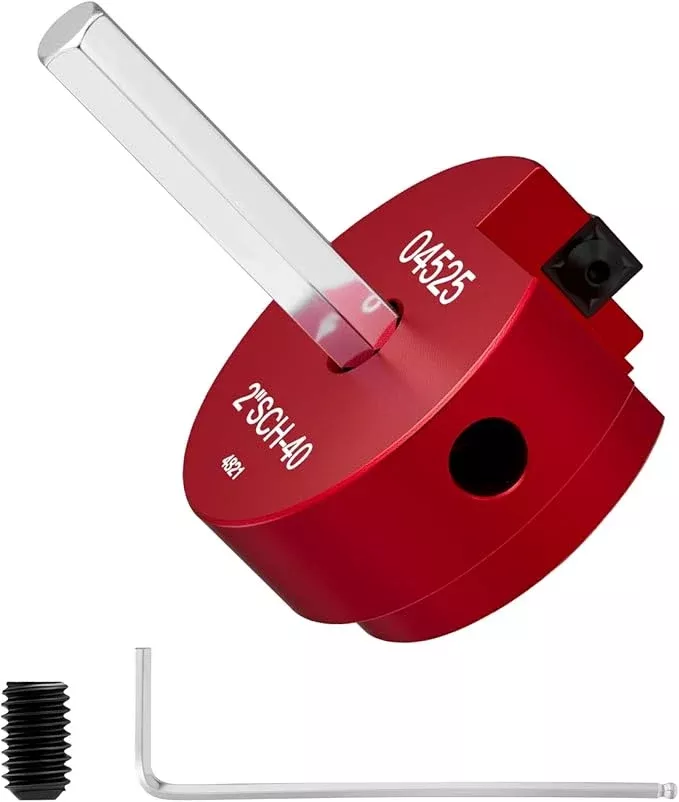 Saker PVC Pipe Reamer Kit, PVC Fitting Saver with 2inch Head, For SCH40, ABS Pipe,CPVC Perfect for Plumbing Repairs, Fits Standard 1/2" Drill