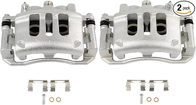 SCITOO 18B4841 18B4840 Front Left & Right Disc Brake Calipers w/Bracket Fit For Ford For Crown Victoria 2003-2011,For Mercury For Marauder 2003-2004, Double Pistons