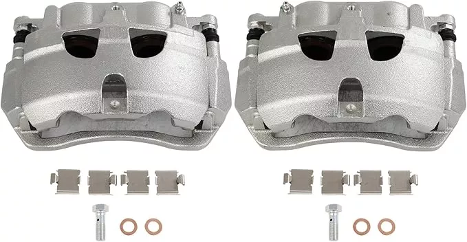 SCITOO 18B5073 18B5072 Front Left & Right Disc Brake Calipers Assembly w/Bracket For Ford