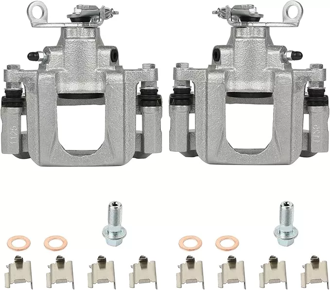 SCITOO 18B5177 18B5176 Rear Left & Right Disc Brake Calipers Assembly w/Bracket For Dodge For Journey 2009-2012