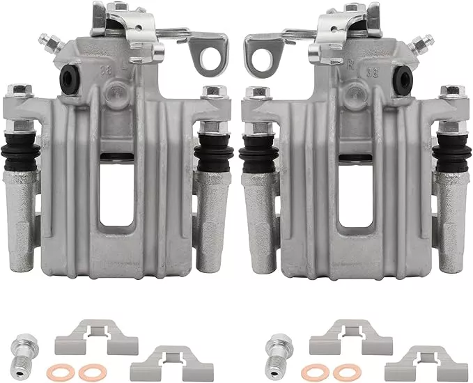 SCITOO 19B2571 19B2570 Rear Left & Right Disc Brake Calipers Assembly w/Bracket For Audi For TT 2000,For Volkswagen For Beetle 1998-2000,For Volkswagen For Golf 1999,For Volkswagen For Jetta 2000