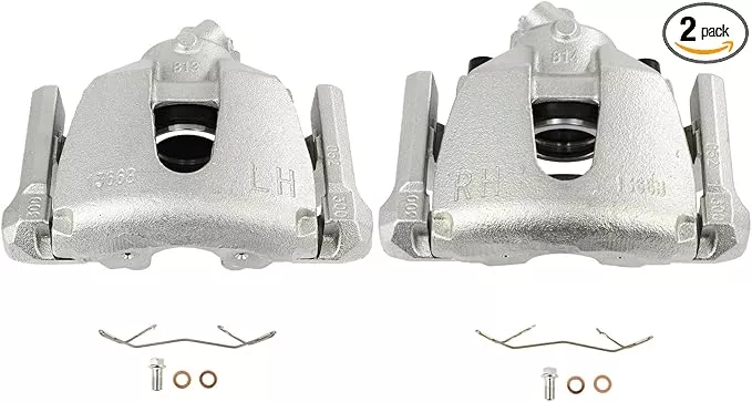 SCITOO 19B2942E 19B2943E Front Left & Right Disc Brake Calipers w/Bracket Fit For Mazda For 3 2008-2009 2011-2013,For Mazda For 3 Sport 2011-2013,For Mazda For 5 2008-2010 2012-2015, Single Piston